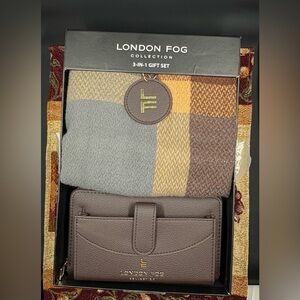 London Fog Brown and Gray 3-in-1 Gift Set